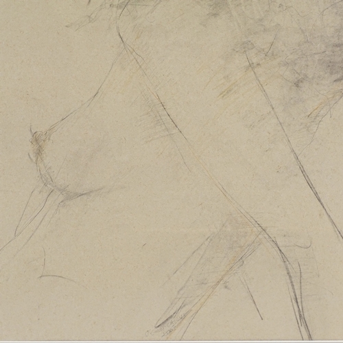 1278 - J Gunn-Cairns, pencil drawing, nude study, signed, 26