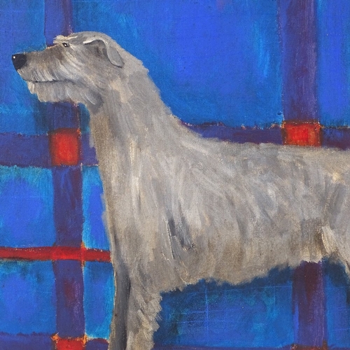 1285 - Maddison, oil on canvas, dog, 23