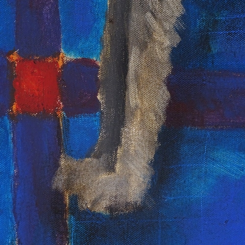 1285 - Maddison, oil on canvas, dog, 23