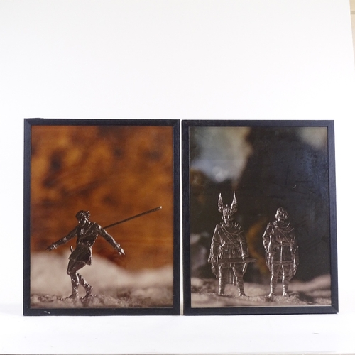 1184 - David Levinthal, 2 C-prints from the Hagan and Gunther Nibenlungen series, 1992, artist's proof edit... 