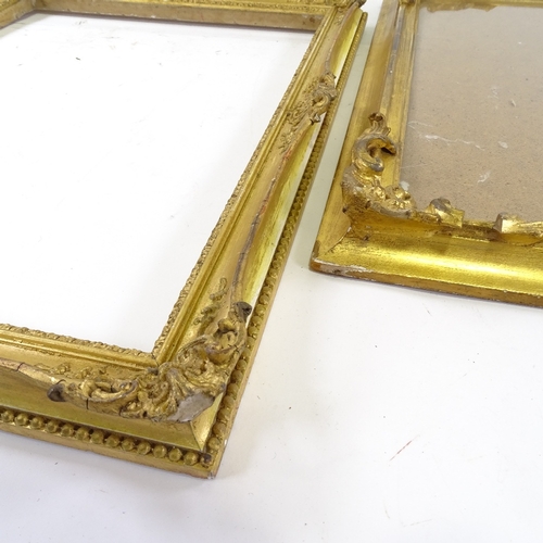 1187 - 2 gilt-gesso frames