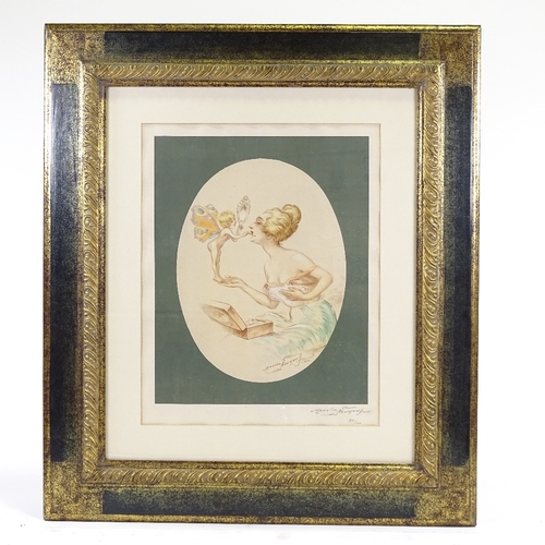 1198 - Maurice Neumon, colour print, the dressing room, 1922, signed in pencil, no. 95/100, image 17