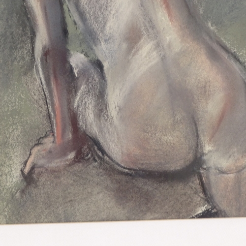 1214 - Coloured pastels, nude life study, unsigned, 20