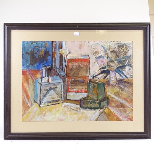 1216 - Suzanna Bailey, mixed media, still life, signed, 20