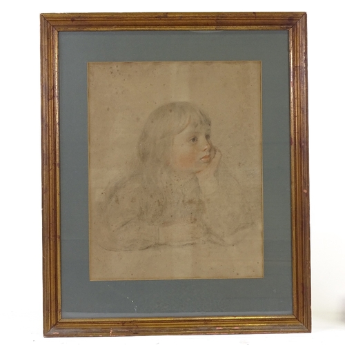 1221 - George Bain, drypoint etching and aquatint, head of girl, signed in pencil, image 7