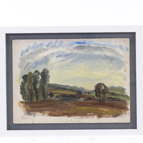 1236 - 4 various watercolours and oils, including works by Rowland Suddaby, framed (4)