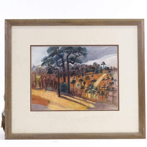 1236 - 4 various watercolours and oils, including works by Rowland Suddaby, framed (4)