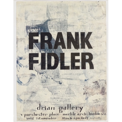 1244 - Frank Fidler, 2 gouache on paper, abstracts, 21