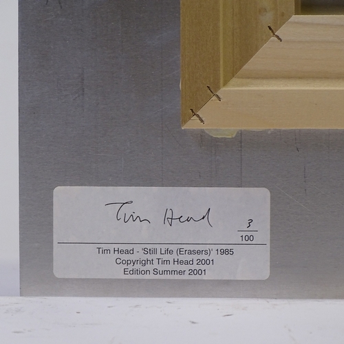 1176 - Tim Head, illfra on aluminium, still life (erasers), 1985 Edition summer no. 3/100, 30