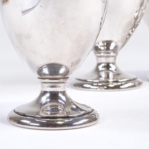 671 - A set of 4 Garrard & Co Regent silver plated goblets, height 12cm (4)