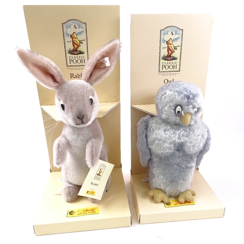 Steiff Classic Pooh Rabbit 26cm 限定品 3 Vintage Steiff Classic Pooh toy animals, comprising Kanga and