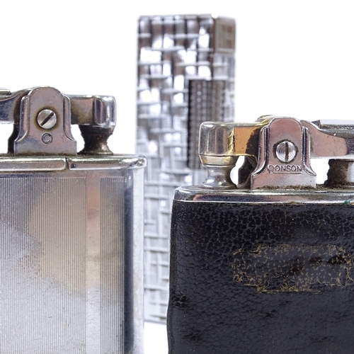 137 - 3 Vintage Ronson pocket lighters