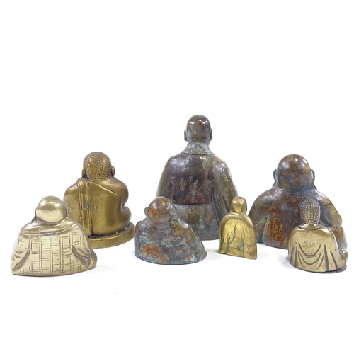 70 - A group of bronze Buddha figures, largest height 15cm (7)