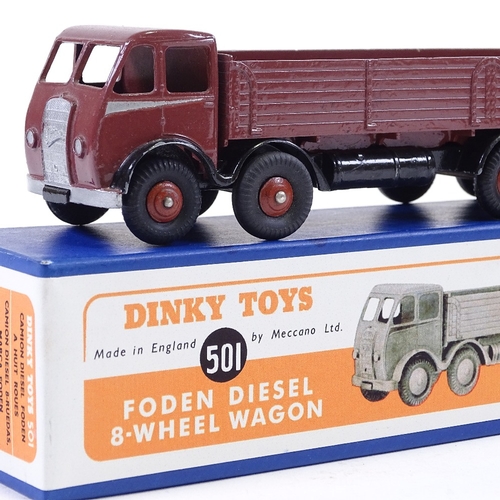 77 - DINKY TOYS - Foden Diesel 8 Wheel Wagon no. 501, boxed