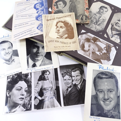 78 - Autograph album of film stars from the 1940s onwards, including Sir John Mills, Richard Attenborough... 