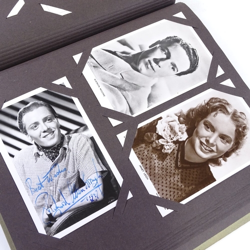 78 - Autograph album of film stars from the 1940s onwards, including Sir John Mills, Richard Attenborough... 