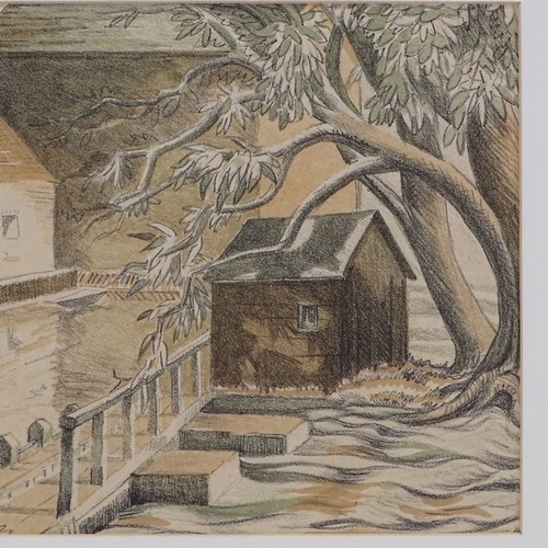 1274 - Billie Walters, lithograph, old mill, 8