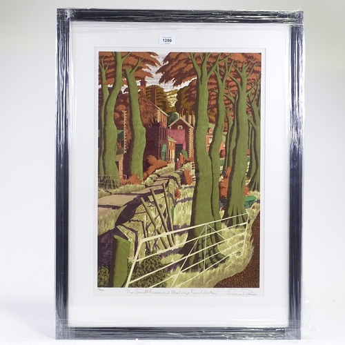 1280 - Simon Palmer, screen print, the small farmer and the large farm worker, signed in pencil, from and e... 