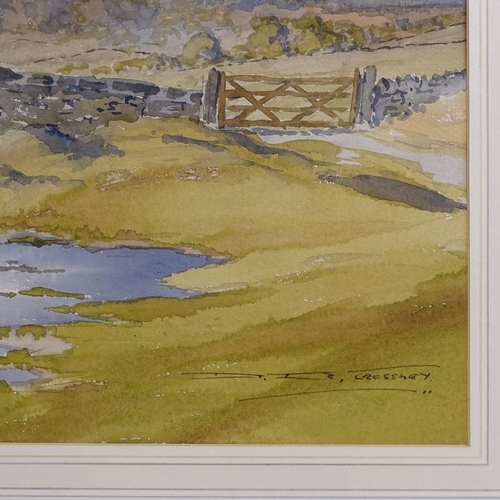 1283 - Donald Crossley (1932 - 2014), 2 watercolours, old stone bridge, signed, 18