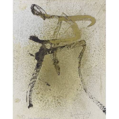 1296 - Nguyen Ducmanh (born 1933), oil on paper, abstract, 14