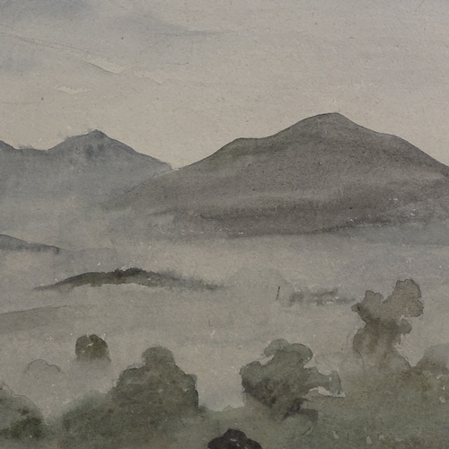 1299 - Rudolf Sauter (1895 - 1977), watercolour, mountain landscape, signed, 15