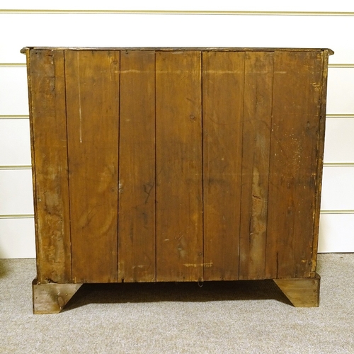 147 - A George III mahogany chest of 2 long and 2 short drawers of small size, width 88cm, height 79cm