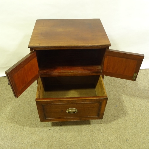 188 - A 19th century mahogany commode, width 58cm