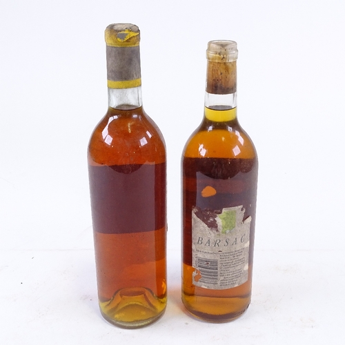 257 - Chateau D'Yquem, Luc Sauces Vintage 1965, and another Barsac, 1987, Sauternes