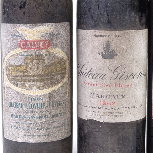 260 - 5 bottles Bordeux wine, Chateu Belair, St Emillion 1961, Leoville-Barton, St Julien 1958, Chateau Gi... 