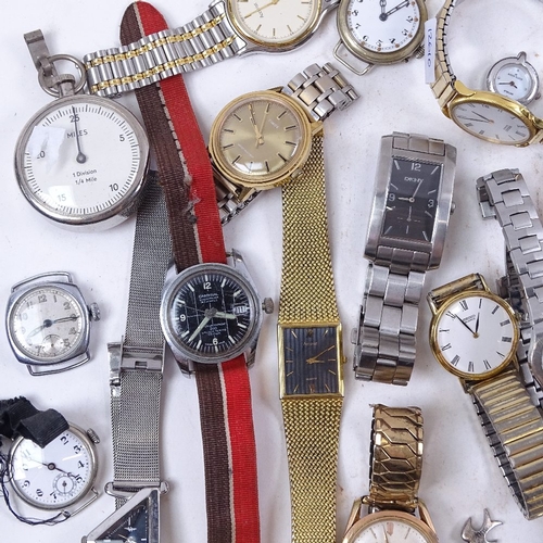 Various wristwatches including Tissot L520 silver cased Marvin