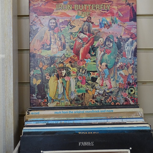 69 - Various vinyl LPs and records, including Rolling Stones, Blossom Toes, The Who, Alex Harvey Band, Cr... 