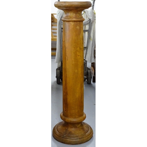 1802 - A stained composite pedestal, H106cm