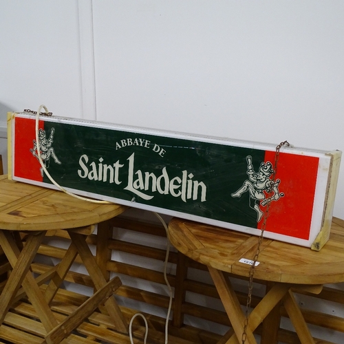 1813 - An advertising lightbox for Goldenberg, L95cm