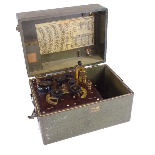 US Army Signal Corps, radio receiving set box type BC-14A, with ...