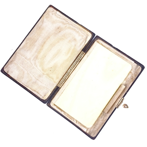 204 - A 19th century French tortoiseshell purse/note case, with ivory note page, 10cm x 7c,