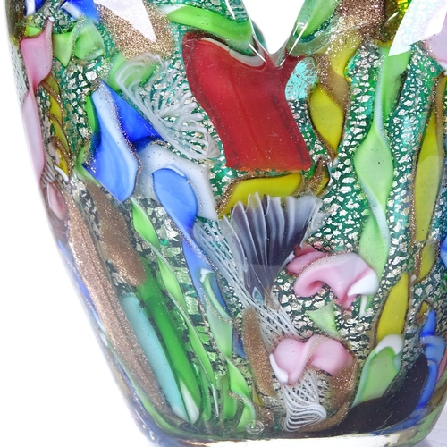 305 - 2 Murano Studio glass items, vase height 9cm, bowl 13.5cm across