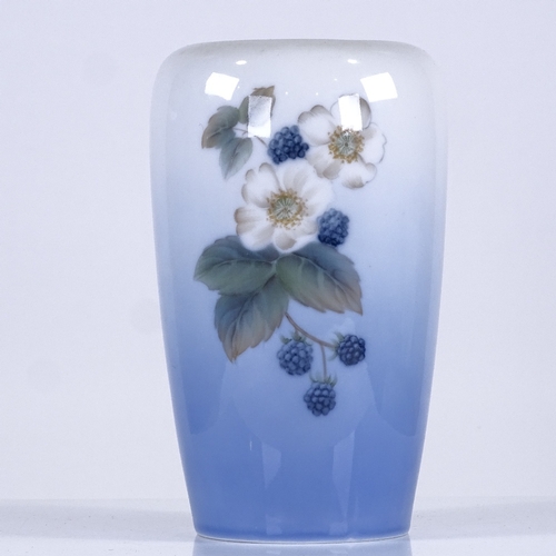 314 - Royal Copenhagen Blackberry design vase, height 20cm