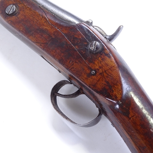 335 - Antique percussion muzzle loading rifle