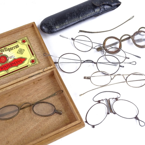 377 - A group of 18th and 19th century spectacles