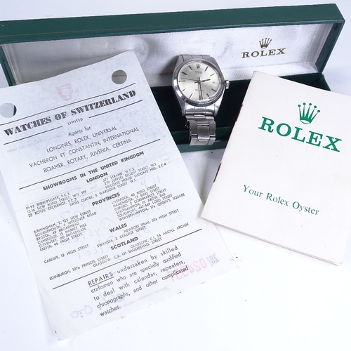 427 - ROLEX - a stainless steel Oyster Precision mechanical wristwatch, ref. 6426, circa 1971, silvered di... 