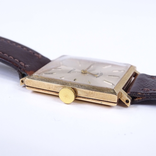 429 - ROTARY - a Vintage 9ct gold mechanical wristwatch, ref. 7539, silvered dial with gilt baton hour mar... 