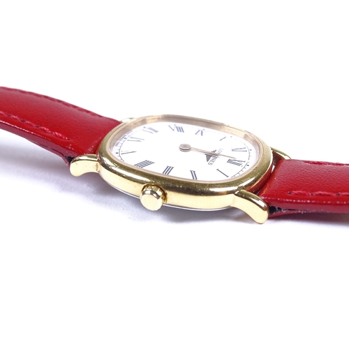 431 - LONGINES - a lady's gold plated stainless steel Les Grandes Classiques quartz wristwatch, ref. 7423,... 