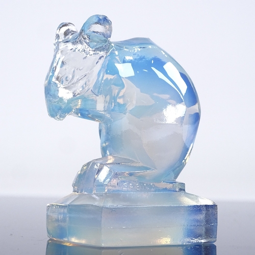 71 - SABINO - opalescent glass mouse, height 7cm