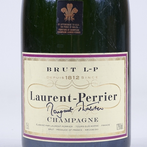 97 - Baroness Margaret Thatcher, a magnum bottle of Laurent-Perrier Brut Champagne, signed in pen by Baro... 