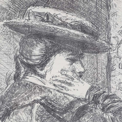 1046 - Walter Richard Sickert (1860 - 1942), original lithograph, The Straw Hat, 1907 Neolith issue, image ... 