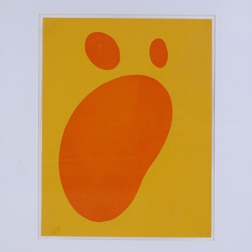 1049 - Jean Arp, abstract pochoir, relief 1958, XXE Siecle number 11, sheet size 12.5