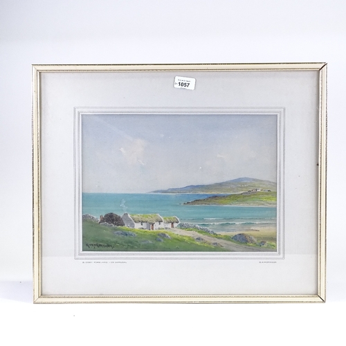 1057 - G W Morrison, pair of watercolours, coastal views, County Donegal Ireland, signed, 10