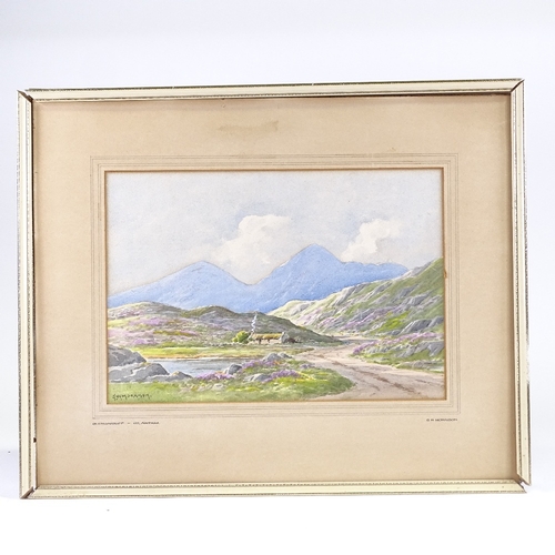 1057 - G W Morrison, pair of watercolours, coastal views, County Donegal Ireland, signed, 10