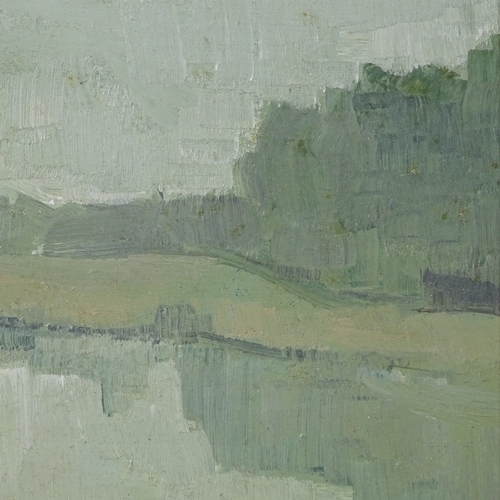 1078 - J Tanton, oil on board, February Sussex, 7.5