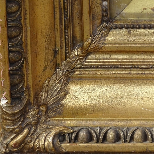 1083 - Late 19th/early 20th century gilt-gesso frame, rebate size 22